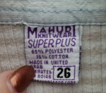 Vintage Mahudi Top Womens 26W Knit Wear SuperPlus - Black, Cream White