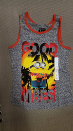 Minions "Good Vibes" kids tank top / NEW