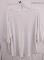 Boutique + plus size 2X white top