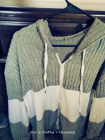 New womens xxl sweater zip top