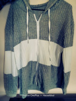 New womens xxl sweater zip top