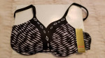 Zebra black & white swimsuit top / NEW
