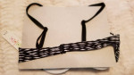 Zebra black & white swimsuit top / NEW