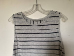 Athleta Large Gray/Black Sleeveless Racerback Tank Workout Top