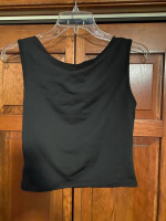 new womens shein size medium black athletic tank top