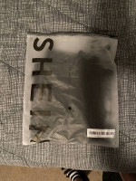 new womens shein size medium black athletic tank top