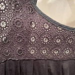DEX Black Tunic swing top w/ Empire waist and cut out back - Size Med