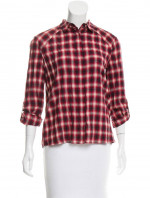 Alice + Olivia Plaid Long Sleeve Top w/ Tags