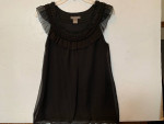 Kenar Sleeveless Black Dressy Lined Blouse Top Size Small