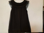 Kenar Sleeveless Black Dressy Lined Blouse Top Size Small