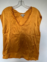 Women's Allison Joy Gold Colored Medium Sleeveless Top Shirt