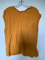 Women's Allison Joy Gold Colored Medium Sleeveless Top Shirt