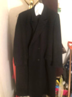 Yves Saint Laurent Mens Double Breasted Top Coat