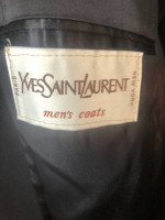 Yves Saint Laurent Mens Double Breasted Top Coat