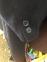 Yves Saint Laurent Mens Double Breasted Top Coat