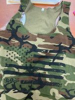 Men S Camo flag tank top women L