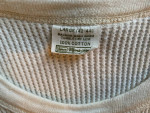 Men's Winter Thermal Base Layer Top & Bottom Set, Lg / Med 100% Cotton