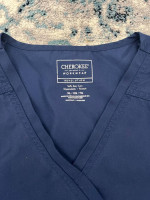 XL navy blue scrub top