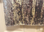 Vintage Silver and Black short sleeve sequin top size Large