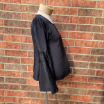 True Destiny Tunic Top Womens Black Size Small Fringe Bell Sleeve
