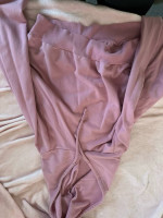 Pink crop top hoodie