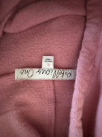 Pink crop top hoodie