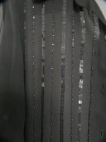 Avenue Black Top With Sequins