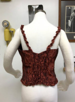 Rust Crinkle Top by "Anne Giorgio" - Size M