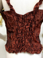 Rust Crinkle Top by "Anne Giorgio" - Size M
