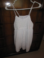 Beautiful like New Girls size 14/16 art class LINED white top!