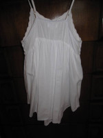 Beautiful like New Girls size 14/16 art class LINED white top!