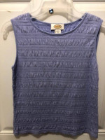 Ladies Talbots sleeveless top Small, periwinkle colour