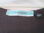 Pleione Size Large Sleeveless Dark Gray Top w/Jeweled Neckline