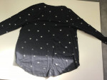 Lane Bryant Size 14/16 Black Top Silver Stars V-Neck NEW w/ TAGS