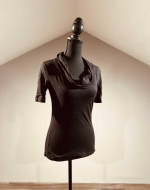 Small Black Cowl Neck Top