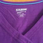 NEW 2XL Nurse Scrub Top ♦ ScrubStar Performance Stretch Mock Wrap