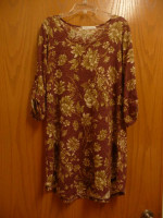 Multi Colored Long 3/4 sleeved Top