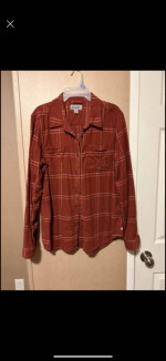Ladies Carhartt Loose Fit Button Up Top