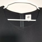 CAbi Black Medium Draped Indulgence Top 3/4 Sleeve #5205