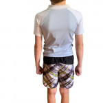Toddler Boy 4T Surf Rashguard Top & Op Boys Swim Trunk Shorts XS (4-5)