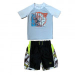 Toddler Boy 4T Surf Rashguard Top & Op Boys Swim Trunk Shorts XS (4-5)