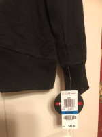 Ladies black embellished studded top XL NWT