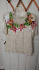 Sequined  Top and Skirt