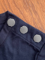NWT Petit Bateau Women Navy Top XXS