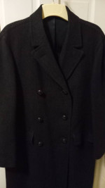 Mens large wool top coat