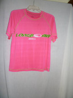 Lady's Light Pink Rashguard Surf Top, Size Med