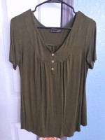 Olive green top