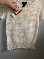 100% Cotton Crochet Women's Medium Top - NEW