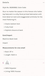 New Free People Halter top Size Large