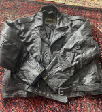 Leather Biker Jacket Men’s size 60